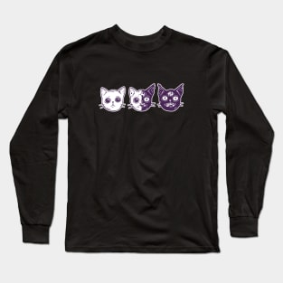 Three Phase Moon Cats Long Sleeve T-Shirt